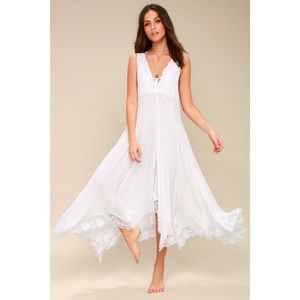Free People Girl Like You White Slip Dress NWT
